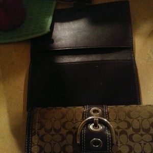 Coach wallet and checkbook holder